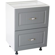 Corp inferior 60 cu 2 sertare metalice greutate Zebra MDF gri dungi Corp inferior 60 cu 2 sertare metalice greutate Zebra MDF gri dungi